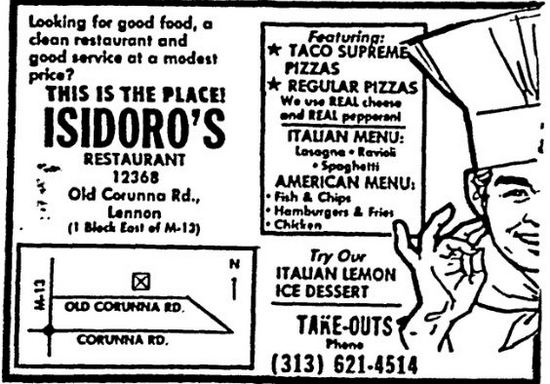 El-Bert-A Motel & Coffee Shop - Isidoros Ad From July 1981 (newer photo)
